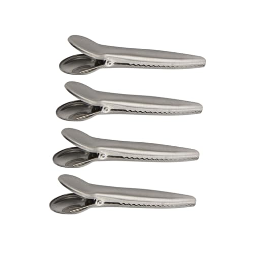 Ciieeo 4 Stück Teiliges Edelstahl Verschlussclips für Lebensmittel und Gefrierbeutel Multifunktionale Dichtclips zur Fixierung von Kleidung und Snacks für Küche Büro und Zuhause Ciieeo 4 Stück Teiliges Edelstahl Verschlussclips für Lebensmittel und Gefrierbeutel Multifunktionale Dichtclips zur Fixierung von Kleidung und Snacks für Küche Büro und Zuhause von Ciieeo