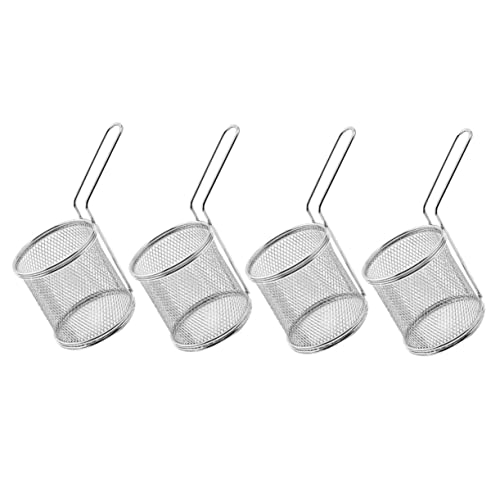 Ciieeo 4 Stück Teiliges Frittierkorb mit Ergonomischem Griff für Pommes Zwiebelringe und Hähnchen Robustes Rostfreies Material für Lange Ciieeo 4 Stück Teiliges Frittierkorb mit Ergonomischem Griff für Pommes Zwiebelringe und Hähnchen Robustes Rostfreies Material für Lange von Ciieeo