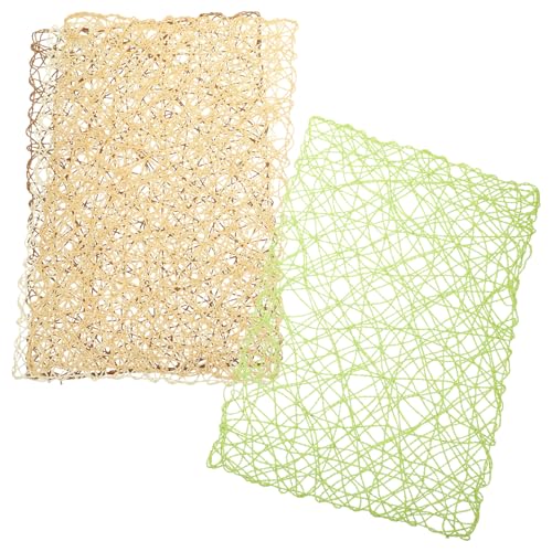 Ciieeo 4 Stück Teiliges Handgewebte Platzsets aus Papier für Tischdekoration Rustikale Untersetzer für Tee und Beige Hellbraun und Grasgrün Ciieeo 4 Stück Teiliges Handgewebte Platzsets aus Papier für Tischdekoration Rustikale Untersetzer für Tee und Beige Hellbraun und Grasgrün von Ciieeo