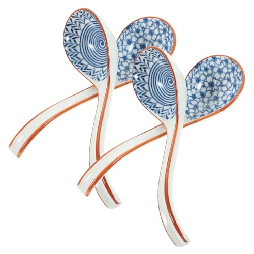 Ciieeo 4 Stück Teiliges Japanisches Keramik suppenkellen Leichte Hitzebeständige Esslöffel mit Kreativem Griffdesign für Haushalt Picknick und Ramen suppen Spülmaschinenfest Ciieeo 4 Stück Teiliges Japanisches Keramik suppenkellen Leichte Hitzebeständige Esslöffel mit Kreativem Griffdesign für Haushalt Picknick und Ramen suppen Spülmaschinenfest von Ciieeo