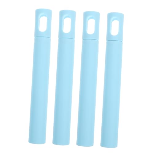 Ciieeo 4 Stück Teiliges Mop und Besengriff Ersatzgriff mit Rutschfestem Design und Drehhaken in Blau für Einfache Montage und Sicheren Griff bei Reinigungsarbeiten von Ciieeo