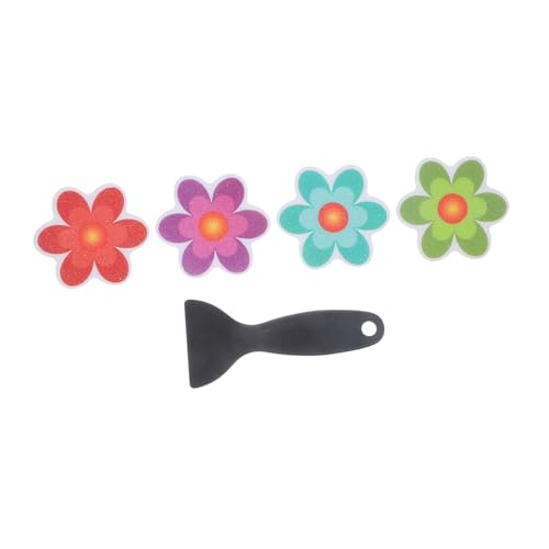 Ciieeo 4stücke rutschfeste Badewannenaufkleber Kinderaufkleber Cartoon Aufkleber Fliesenaufkleber Blumenmusteraufkleber Für Badewanne Und Fliesen von Ciieeo