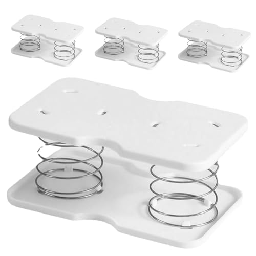 Ciieeo 4 Stück Teiliges Tissue Box Spring Halter aus PP und Stahl Federunterstützte Taschentuchboxhalterung mit Hoher Tragkraft Kompakt und Langlebig Passend für Verschiedene von Ciieeo