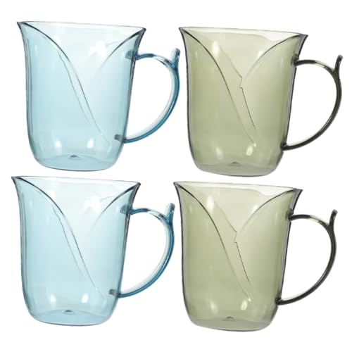 Ciieeo 4 Stück Teiliges Wiederverwendbare Mundbecher aus Transparentem Kunststoff mit Zahnpflegehalter Praktische Badezimmerbecher in Blau und Grün für Familie Ciieeo 4 Stück Teiliges Wiederverwendbare Mundbecher aus Transparentem Kunststoff mit Zahnpflegehalter Praktische Badezimmerbecher in Blau und Grün für Familie von Ciieeo