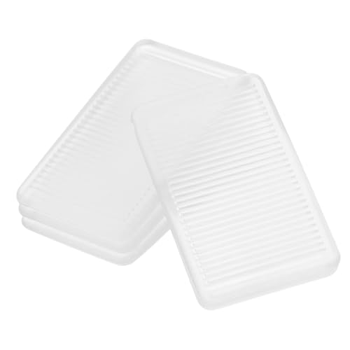 Ciieeo 4 Stück Tischset Keil Für Richtmaschinen Stabilisieren Schreibtisch Nivellierer Möbel Pads Beschützer Einstellbar Büro Nivellierung Tischplatten PVC Transparent von Ciieeo