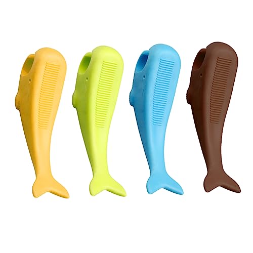 Ciieeo 4 Stück Türstopper Flexibler Klemmkeil Unter Türkeil Türkeil-tierstatue Sicherheitstürkeil Schlafzimmertürhalter Türpuffer Antikollisionstür Kind Rutschfest Pvc-weichkleber von Ciieeo