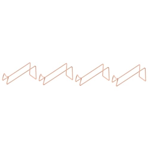 Ciieeo 4 Stück Weinflaschenhalter aus Metall Stabiles Weinregal für Zuhause oder Bar und Design Roségold zur Präsentation von Rotwein und Anderen Weinen Perfektes für Weinliebhaber von Ciieeo