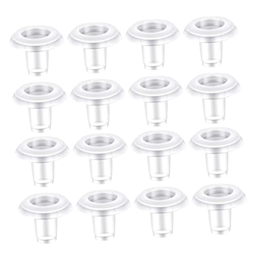 Ciieeo 40 Stück Teiliges Jalousien Endkappen für Untere Schiene Transparente Blind Bottom Rail Plugs mit Seilführung Installieren Passend für Horizontale Jalousien und Vorhangschienen von Ciieeo