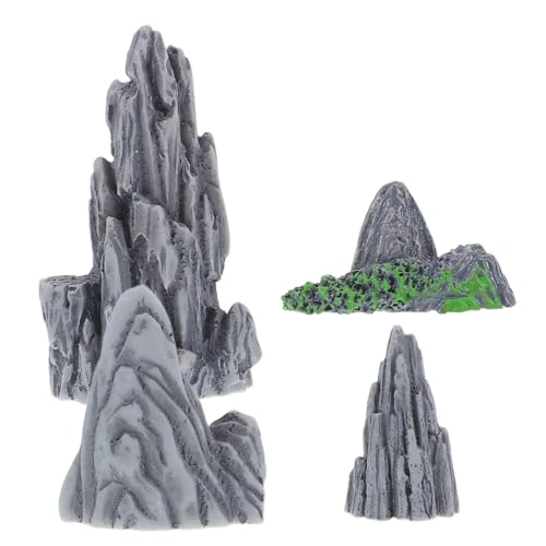Ciieeo 4stücke Harzstatue Aquarium-Dekoration Indoor-Bonsai-dekorative Garten-Dekoration Mikro-Landschaft-Dekoration Miniatur-Ornament Dekoratives von Ciieeo