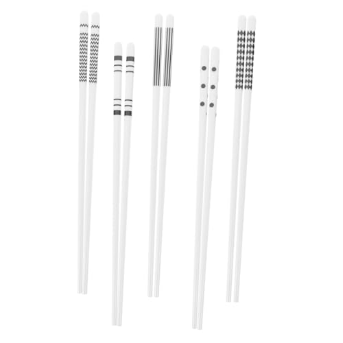 Ciieeo 5 Paare Keramik Essstäbchen Wiederverwendbar Spülmaschinenfest Rutschfest Mit Struktur Für Ramen Kochen Zuhause Restaurant Ciieeo 5 Paare Keramik Essstäbchen Wiederverwendbar Spülmaschinenfest Rutschfest Mit Struktur Für Ramen Kochen Zuhause Restaurant von Ciieeo