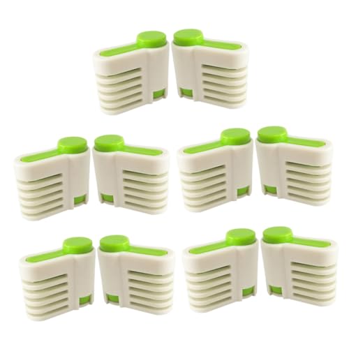 Ciieeo 5 Paare Verstellbarer Kuchenschneider Kunststoff Torten Brotschneider DIY Kuchen Leveler Fixierhilfe Backzubehör Grün für Gleichmäßige Scheiben von Ciieeo