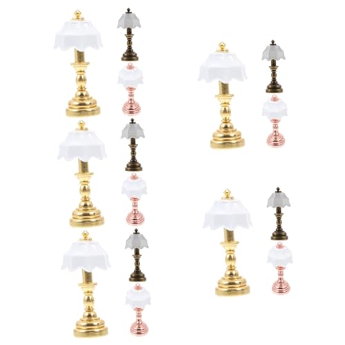Ciieeo 5 Sätze Mini-schreibtischlampenmodell Minimalistisch Usb-schreibtischlampe Tisch Warmes Licht Miniaturlampen Minilicht Für Minihaus Hausmodelllampe Metall 3 Stück * 5 von Ciieeo