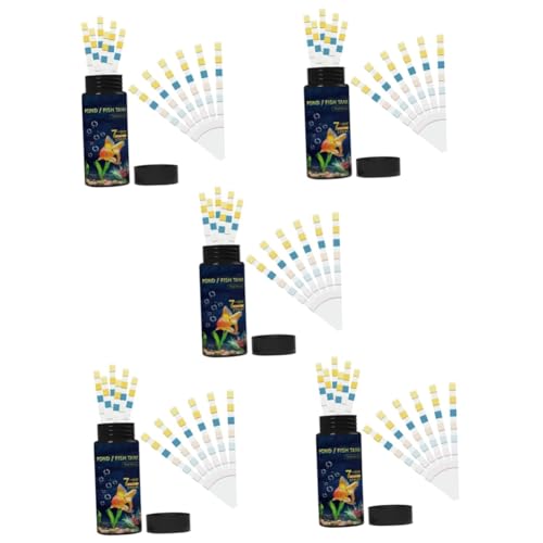 Ciieeo 5 Sätze Teststreifen Für Die Wasserqualität Fisch Testen Tank Aquarium Erkennung Wassertester Poolwasser-testset Teststreifen Wasserqualität Pool Teststreifen Pvc 50 Stück * 5 von Ciieeo