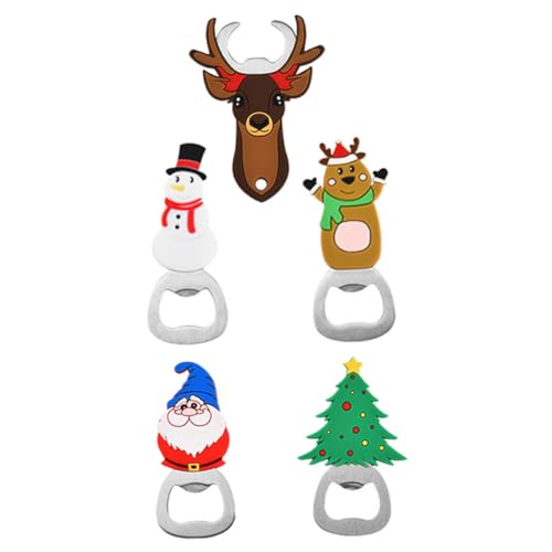Ciieeo 5 Stück Teiliges Cartoon Flaschenöffner Dekorativer Weihnachtsflaschenöffner aus Robustem Metall für Bier und Softdrinks für Festlichkeiten und Täglichen Gebrauch Ciieeo 5 Stück Teiliges Cartoon Flaschenöffner Dekorativer Weihnachtsflaschenöffner aus Robustem Metall für Bier und Softdrinks für Festlichkeiten und Täglichen Gebrauch von Ciieeo