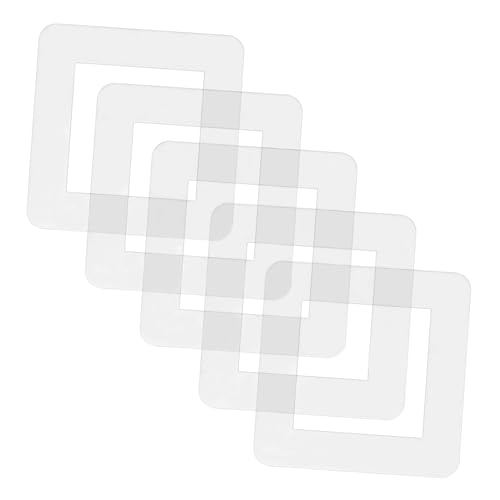 Ciieeo 5 Stück Teiliges Klare Steckdosen Abdeckplatten Transparent Schalter Schutz Wandplatte Dekorativ Leicht Anzubringen Vielseitig Kompatibel für Wohnraum und Büro von Ciieeo