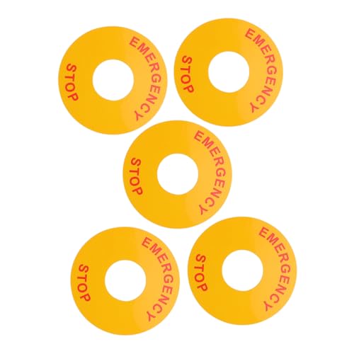 Ciieeo 5 Stück Teiliges Not aus Warnaufkleber Elektrische Schaltanlagen Langlebige Haftung Auffällige Sicherheitskennzeichnung Geeignet für Maschinen Werkstätten und Haushalte Ciieeo 5 Stück Teiliges Not aus Warnaufkleber Elektrische Schaltanlagen Langlebige Haftung Auffällige Sicherheitskennzeichnung Geeignet für Maschinen Werkstätten und Haushalte von Ciieeo