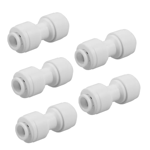 Ciieeo 5 Stück Teiliges Push in Wasseradapter Kunststoff Rohrverschraubungen Gerade Schnellverbinder für Wasserfilter und Wasseraufbereitungssysteme Vielseitig Kompatibel Einfache von Ciieeo