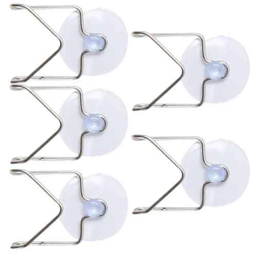 Ciieeo 5 Stück Teiliges Spüle Schwammhalter Set aus Rutschfester Saugnapf Organizer für Küchenspüle zum Aufbewahren von Spültüchern und Bürsten von Ciieeo