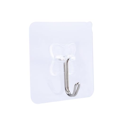 Ciieeo 5 Stück Transparente PVC Saugnapfhaken Stark Haftend ohne Bohren Vielseitige Wandhaken für Küche Bad Geeignet für Glatte Oberflächen Wie Fliesen Glas Spiegel Leicht und Tragbar von Ciieeo