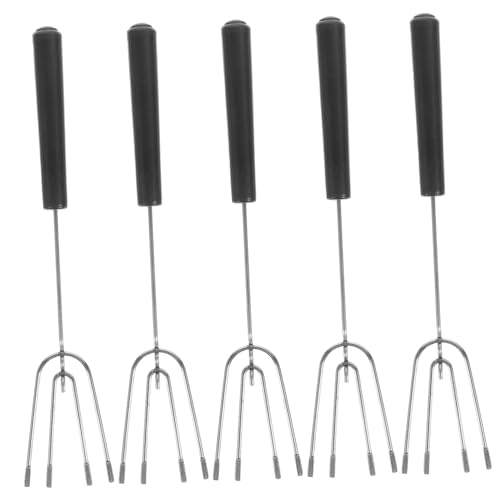 Ciieeo 5 x Edelstahl-Fondue-Werkzeuge zum Backen von Käse, Süßigkeiten, Grillen und Buffets, leicht zu reinigen mit glatter Oberfläche von Ciieeo
