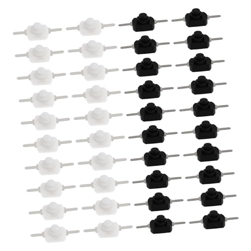 Ciieeo 50 Stück Latching Druckknopf Schalter für Taschenlampe Selbstverriegelndes Zubehör in Schwarz und Weiß Kompakt Robust Praktisch für Elektrische Geräte Ciieeo 50 Stück Latching Druckknopf Schalter für Taschenlampe Selbstverriegelndes Zubehör in Schwarz und Weiß Kompakt Robust Praktisch für Elektrische Geräte von Ciieeo