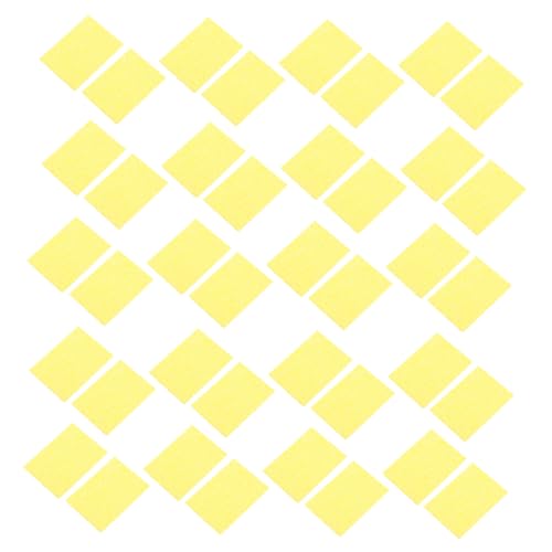 Ciieeo 50 Stück Lötschwämme Hochtemperatur Schweißplattform Schwämme Reinigungspads Präzise Reinigung Lötspitzenspitzen für Elektronikprojekte Gelb von Ciieeo