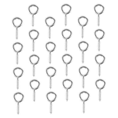 Ciieeo 50 Stück Schafsauge Schrauben Set Möbel Tür Fenster Schraubring DIY Werkzeug Robust Langlebig Ergonomisch für Heimorganisation und Handwerksprojekte von Ciieeo