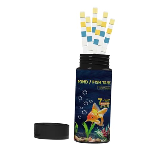 Ciieeo 50 Stück Wasser teststreifen für Aquarium Teich und Trinkwasser Messen Ph Chlor Nitrit Gesamthärte und Alkalinität Vielseitiges Testset für Fischteiche und Pools zu Hause von Ciieeo