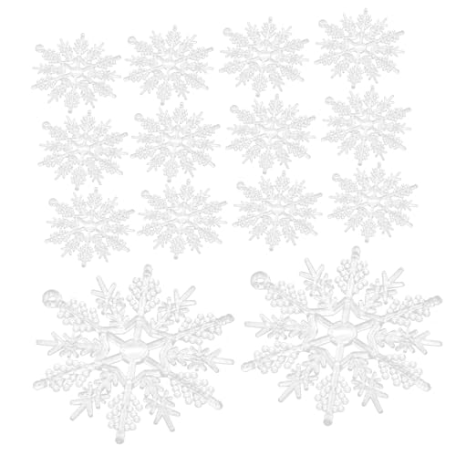Ciieeo 50stücke Weihnachtsbaum Dekoration Teiliges Hängende Schneeflocken Aus Transparente Weihnachtsornamente Für Baum Fenster Und Partys Winterdeko Für Feiertage von Ciieeo