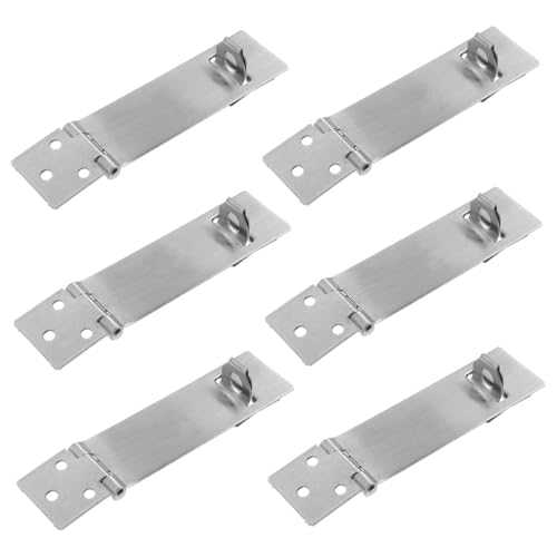 Ciieeo 6 Sätze Teiliges Türschloss aus Langlebige Hasp Lock Verriegelung Schwerlast Türriegel für Innen und Außentüren Zusätzliche und Elegantes Design von Ciieeo