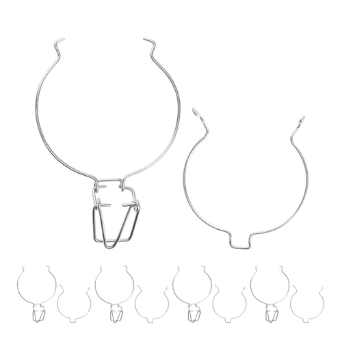 Ciieeo 6 Stück Drahtverschlüsse für Vorratsgläser, Drahtklemmen, Edelstahl, versiegelte Schnalle, Ersatz für Einmachgläser, Weithals-Glaskanister, Zubehör von Ciieeo