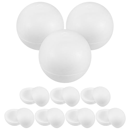 Ciieeo 6stücke Hohlkugeln Aus Schaumstoff Für DIY-projekte Und Hochzeitsdekoration Glatte Weiße -halbkugeln Für Kreative Bastelideen Und Festliche Anlässe Ciieeo 6stücke Hohlkugeln Aus Schaumstoff Für DIY-projekte Und Hochzeitsdekoration Glatte Weiße -halbkugeln Für Kreative Bastelideen Und Festliche Anlässe von Ciieeo