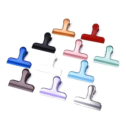 Ciieeo 6 STK Spanbeutel-Clips Snacks-sparclips Verschlussclips Für Snacks Küchenclips Für Zu Hause Chip-Bag-Clips Clips Für Frische Lebensmittel Rostfreier Stahl Elliot-Ordner von Ciieeo