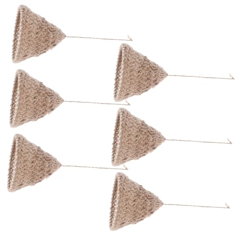Ciieeo 6 Stück Nordische Handgewebte Lampenschirme aus Juteseil Kreative Boho Deckenleuchten-abdeckungen Vintage Geflochtene Pendelleuchten für Wohnzimmer Schlafzimmer Ciieeo 6 Stück Nordische Handgewebte Lampenschirme aus Juteseil Kreative Boho Deckenleuchten-abdeckungen Vintage Geflochtene Pendelleuchten für Wohnzimmer Schlafzimmer von Ciieeo