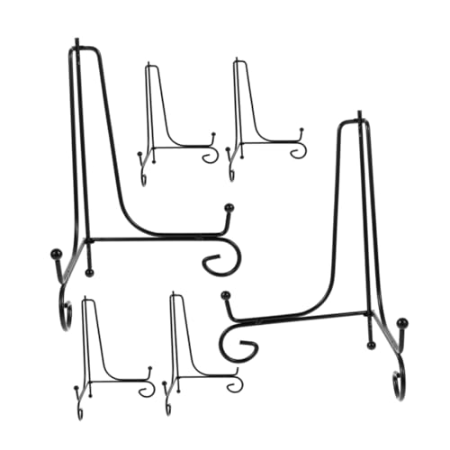 Ciieeo 6 Stück Teiliges Eisen Display Regal Runder Tellerhalter aus Robustem Multifunktionaler Tellerständer für Tee Kuchenauslage Stabiler Bilderrahmen und Dekorationsständer Schwarz Ciieeo 6 Stück Teiliges Eisen Display Regal Runder Tellerhalter aus Robustem Multifunktionaler Tellerständer für Tee Kuchenauslage Stabiler Bilderrahmen und Dekorationsständer Schwarz von Ciieeo