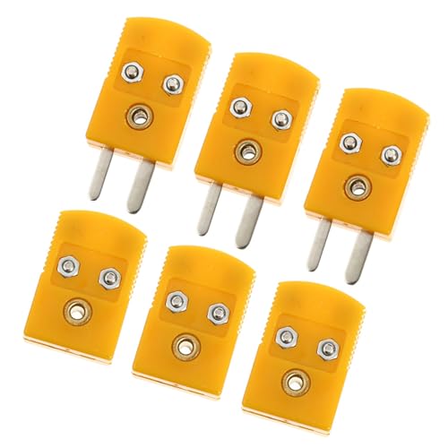 Ciieeo 6 Stück Teiliges K Thermoelement Stecker adapter Langlebiger Abs Stabile Leistung Kompatibel Messgeräten Zuverlässiger Anschluss für Präzise Temperaturmessungen von Ciieeo