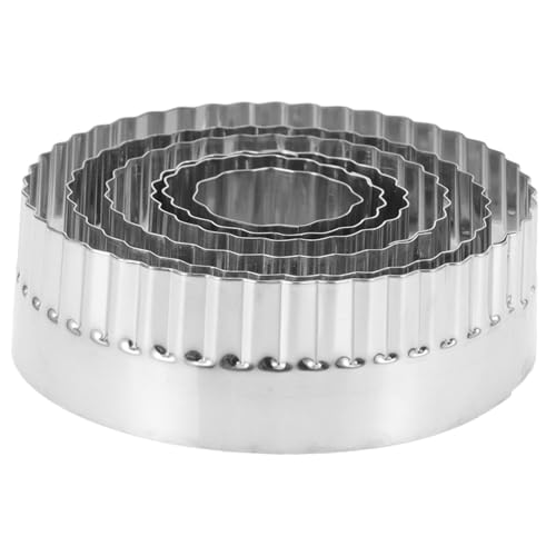Ciieeo 6 Stück Teiliges Mousse Ring aus Edelstahl Vielseitige Backform für Kuchen Kekse Desserts und Pralinen Flexible Leicht zu Reinigende Küchenwerkzeuge für Hobbybäcker und Profis Ciieeo 6 Stück Teiliges Mousse Ring aus Edelstahl Vielseitige Backform für Kuchen Kekse Desserts und Pralinen Flexible Leicht zu Reinigende Küchenwerkzeuge für Hobbybäcker und Profis von Ciieeo
