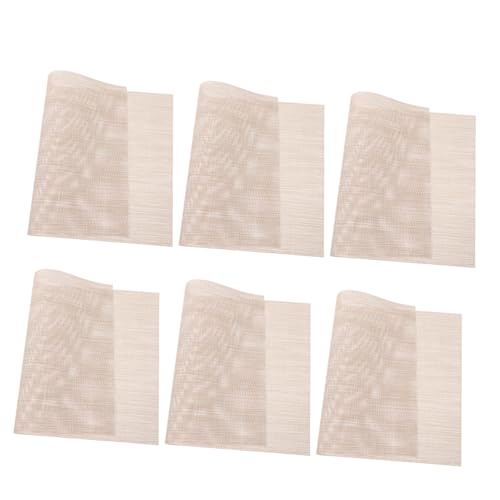 Ciieeo 6 Stück Teiliges PVC Platzset Abwischbar rutschfest Hitzebeständig Rechteckig für Esstisch Küche Haushalt Geeignet Ciieeo 6 Stück Teiliges PVC Platzset Abwischbar rutschfest Hitzebeständig Rechteckig für Esstisch Küche Haushalt Geeignet von Ciieeo