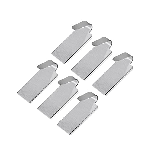 Ciieeo 6Stücke Klebstoffhaken Selbstklebende Wandhaken Für Handtücher Topflappen Für Badezimmer Ohne Bohren Rostfrei von Ciieeo