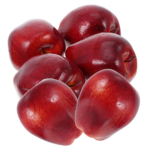 Ciieeo 6st Simulationsmodell Der Roten Schlangenfrucht Simulationsfruchtmodell Rote Äpfel Lebensechtes Apfelmodell Künstliche Äpfel Mit Künstlichen Früchten Styropor (Schaumstoff) von Ciieeo
