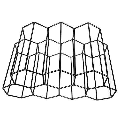 Ciieeo Waben Weinregal 7 Löcher Vintage Metall Weinhalter Für Bar Kreative Flaschenständer Schwarz Hohe Bruchfestigkeit Für Weinausstellung Ciieeo Waben Weinregal 7 Löcher Vintage Metall Weinhalter Für Bar Kreative Flaschenständer Schwarz Hohe Bruchfestigkeit Für Weinausstellung von Ciieeo