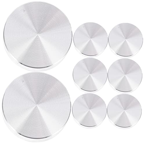 Ciieeo 8 Stück Aluminium Tischadapter Teilig für Glasplatten Runde Antirutsch Disk für Couchtische Möbel und Dekoration Robust und Tragbar von Ciieeo