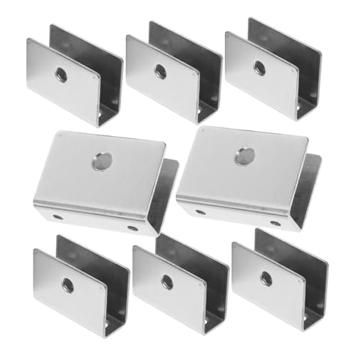 Ciieeo 8 Stück Edelstahl Glashalter Teiliges Große Glasscheiben Clips für Glasregale Bad Spiegel Halterung Bohrfrei Robuste Glasablage Befestigung Ciieeo 8 Stück Edelstahl Glashalter Teiliges Große Glasscheiben Clips für Glasregale Bad Spiegel Halterung Bohrfrei Robuste Glasablage Befestigung von Ciieeo