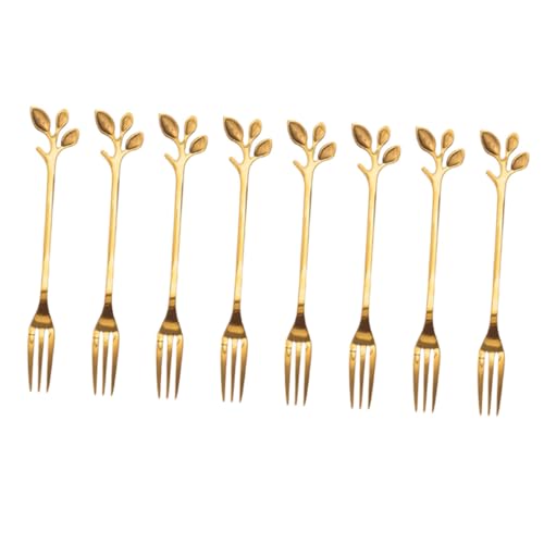 Ciieeo 8 Stück Teiliges Food Picks Design Goldfarben Rostfrei Biegfest Dessertgabeln für Zuhause Restaurant Party Spülmaschinenfest Vielseitig Einsetzbar Ciieeo 8 Stück Teiliges Food Picks Design Goldfarben Rostfrei Biegfest Dessertgabeln für Zuhause Restaurant Party Spülmaschinenfest Vielseitig Einsetzbar von Ciieeo