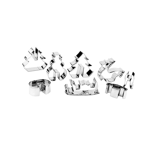 Ciieeo 8 Stück Teiliges Weihnachts Ausstechformen Set aus Antihaftbeschichtet Vielseitig für Plätzchen Fondant Kuchen Gemüse und Obst Einfache Backzubehör für Küche und Profi Ciieeo 8 Stück Teiliges Weihnachts Ausstechformen Set aus Antihaftbeschichtet Vielseitig für Plätzchen Fondant Kuchen Gemüse und Obst Einfache Backzubehör für Küche und Profi von Ciieeo