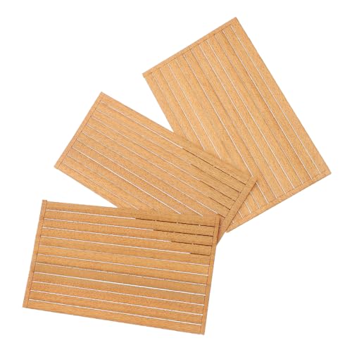 Ciieeo 80 Stück Teiliges Holzdeckstreifen aus Massivholz für Mini bootsmodelle DIY Bastelprojekte Robustes Deckmaterial aus Teakholz für Miniaturhaus Bootsboden und Reparatur von Ciieeo