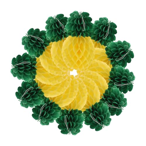 Ciieeo 9 Stück Teiliges Papier Waben Hängedekor Kreative Ananas Wabenball Dekorationen für Tropische Hochzeiten und Geburtstagsfeiern für Hawaii Party Ciieeo 9 Stück Teiliges Papier Waben Hängedekor Kreative Ananas Wabenball Dekorationen für Tropische Hochzeiten und Geburtstagsfeiern für Hawaii Party von Ciieeo