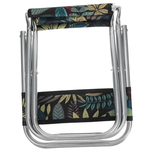 Ciieeo 90Kg Kompakter Faltbarer Campingstuhl Tragbarer Klappstuhl mit Rückenlehne Outdoor Stuhl für Barbecue und Freizeit Belastbar Ergonomisches Design Langlebiges Material von Ciieeo