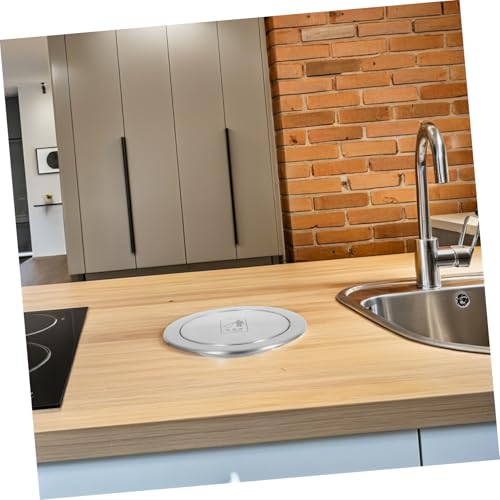 Ciieeo Abdeckplatte für Einbaumülleimer Integrierter Klappdeckel Geruchsbindend Platzsparend Geeignet für Küchen und Badezimmermülleimer Nahtlos Arbeitsflächen Design Integriert von Ciieeo