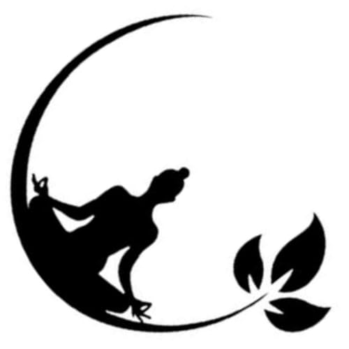 Ciieeo Abnehmbares Wandtattoo Meditation Wandaufkleber Yoga Fitnessraum Dekor Selbstklebend Langlebig für Schlafzimmer Gymnastikräume von Ciieeo